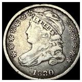 1830 Capped Bust Dime LIGHTLY CIRCULATED