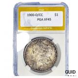 1900-O/CC Morgan Silver Dollar PGA XF45