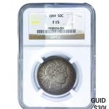 1899 Barber Half Dollar NGC F15