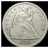 1843 Seated Liberty Dollar