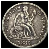1883 Seated Liberty Dime NEARLY UNCIRCULATED