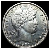 1901 Silver Half Dollar (Barber) UNCIRCULATED