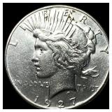 1927 Silver Peace Dollar CLOSELY UNCIRCULATED