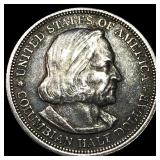 1892 Silver Columbian Half Dollar NEARLY UNCIRCULA