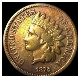 1872 Indian Head Cent NEARLY UNCIRCULATED