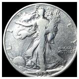 1928-S Silver Walking Liberty Half Dollar  LIGHTL