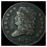 1825 Classic Head Half Cent NEARLY  UNCIRCULATED