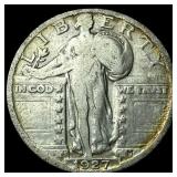 1927-S Silver Standing Liberty Quarter  LIGHTLY C