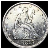 1875 Silver Twenty-Cent Piece CLOSELY  UNCIRCULAT
