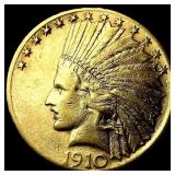 1910-S Gold $10 Indian Head Eagle CLOSELY  UNCIRC