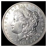 1884-S Silver Morgan Dollar ABOUT UNCIRCULATED