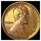 1912-S Lincoln Wheat Cent CHOICE BU