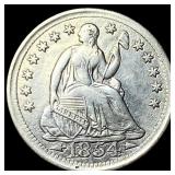 1854 Arrows Seated Liberty Half Dime  UNCIRCULATE
