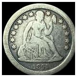 1841-O Silver Seated Liberty Dime LIGHTLY  CIRCUL