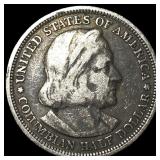 1893 Columbian Exposition Half Dollar NEARLY UNCIR