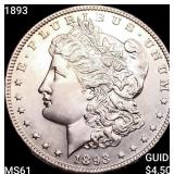 1893 Morgan Silver Dollar UNCIRCULATED