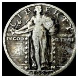 1927-S Silver Standing Liberty Quarter  LIGHTLY C