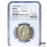 1946-D Walking Liberty Half Dollar NGC MS65