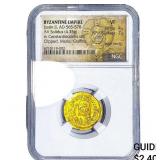 Byzantine Empire Justin II, AD 565-578 NGC VF