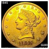 1845 $10 Gold Eagle CHOICE AU