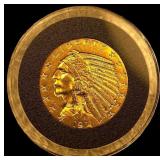 1911 Gold $5 Indian Head Half Eagle CLOSELY  UNCI