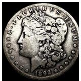 1892-CC Silver Morgan Dollar LIGHTLY  CIRCULATED