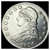 1834 Silver Capped Bust Half Dollar CHOICE AU