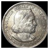 1893 Silver Columbian Half Dollar NEARLY UNCIRCULA