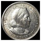 1893 Columbian Exposition Half Dollar NEARLY UNCIR