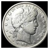 1908-O Silver Barber Half Dollar CLOSELY UNCIRCULA