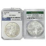 [2 Coins] 1986-2020 Silver Eagle MS69-70