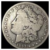 1893 Morgan Silver Dollar LIGHTLY CIRCULATED