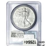 2008-W Rev 07 Silver Eagle PCGS MS70