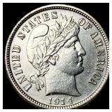 1914-D Silver Barber Dime UNCIRCULATED