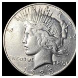 1935-S Silver Peace Dollar CLOSELY UNCIRCULATED