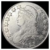 1825 Capped Bust Silver Half Dollar CHOICE AU
