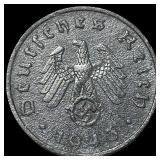 1943-F Germany Third Reich 10 Pfennig
