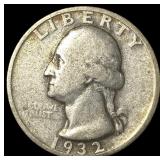 1932-S Silver Washington Quarter LIGHTLY CIRCULATE