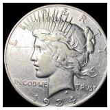 1934 Peace Silver Dollar CLOSELY UNCIRCULATED