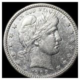 1908 Silver Barber Quarter CLOSELY UNCIRCULATED