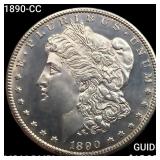 1890-CC Morgan Silver Dollar GEM BU DMPL