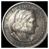 1893 Silver Columbian Half Dollar NEARLY UNCIRCULA
