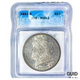 1881-S Morgan Silver Dollar ICG MS63