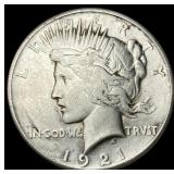 1921 Silver Peace Dollar CLOSELY UNCIRCULATED