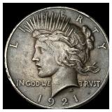 1921 Silver Peace Dollar CLOSELY UNCIRCULATED