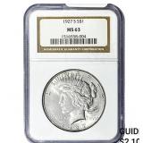 1927-S Silver Peace Dollar NGC MS63