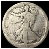 1916-D Silver Walking Liberty Half Dollar LIGHTLY