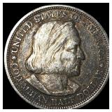 1893 Silver Columbian Half Dollar NEARLY UNCIRCULA