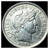 1894 Silver Barber Dime CHOICE AU