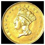 1856 Gold $1 Indian Princess Head UNCIRCULATED